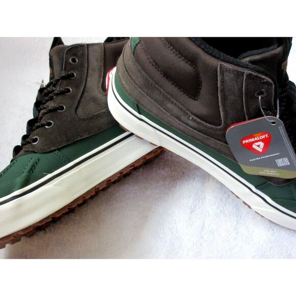 Vans Men's Sk8-Hi MTE-2 Del Pato Waterproof Duck Boots Brown Green Sizes NIB - Picture 4 of 6